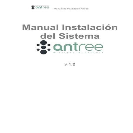 Antree Installation Manual V1.2 | PDF