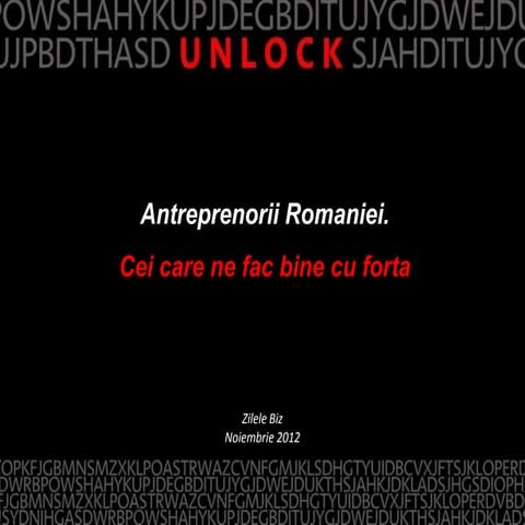 Antreprenori de Criza