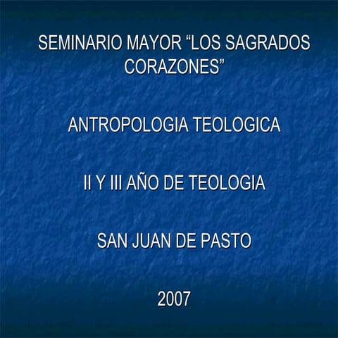 AntropologíA Biblica