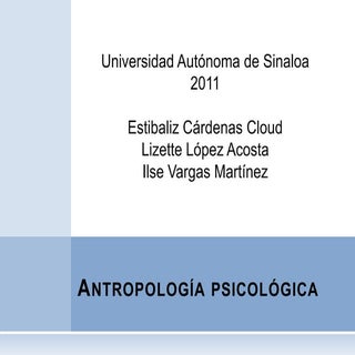 Antropología psicológica