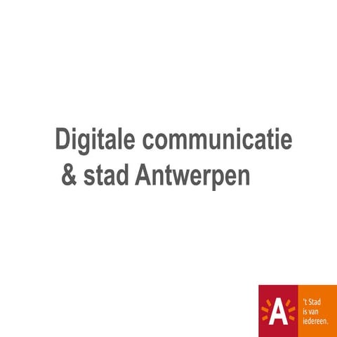 Antwerpen op de mobiel