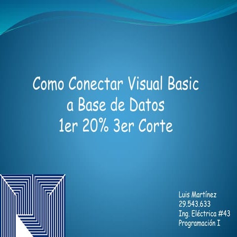 Como conectar bases de datos a visual basic 2010 | DOCX
