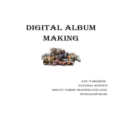 DIGITAL ALBUM MAKING - MAMMALS NATURAL SCIENCE OPTIONAL