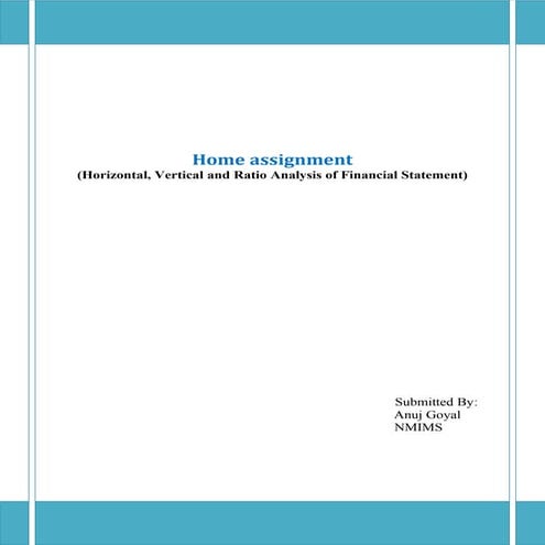 Horizontal Analysis Income Statement | PDF