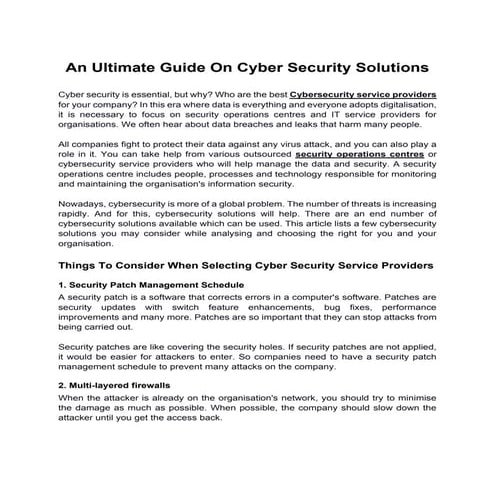 An Ultimate Guide On Cyber Security Solutions.pdf