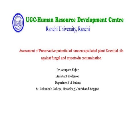 Anupam-microteaching for M.Sc. Botany Studnts