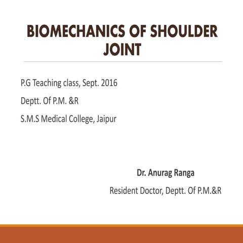 biomechanics of shoulder