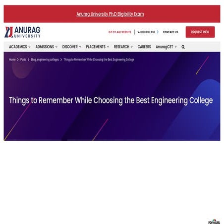 Anurag edu in_things-to-remember-while-choosing-the-best-engineering-college_