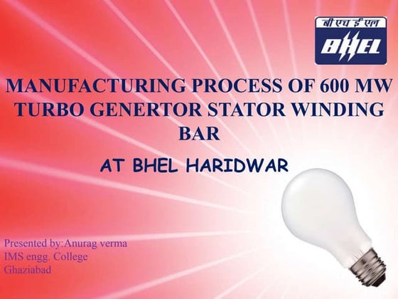 A presentation on turbogenerator and excitor | PPT