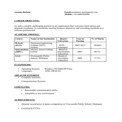 CV Update | PDF