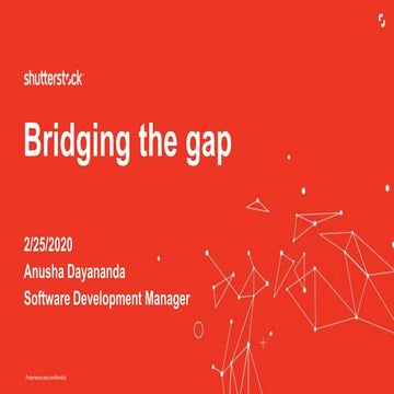 Bridging the gap | PPTX