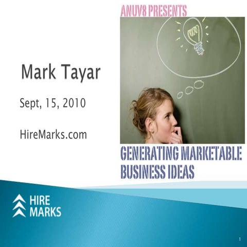 Business Idea Brainstorming and Evaluation Techniques