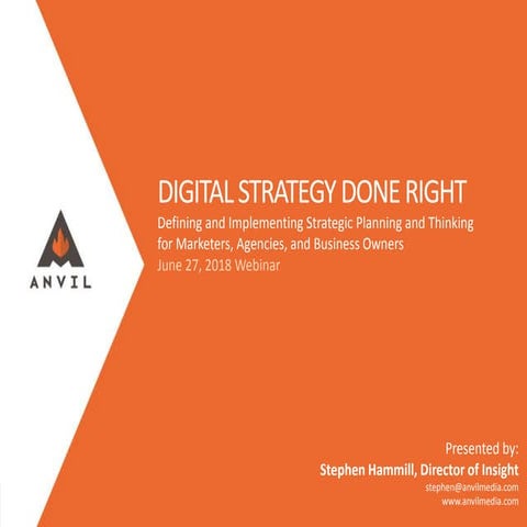 Digital Strategy Done Right - Anvil Media