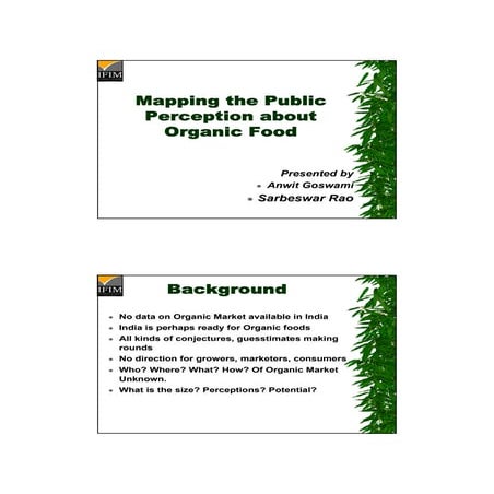 Anwit goshwami and sarbeswar rao public perception of organic farming