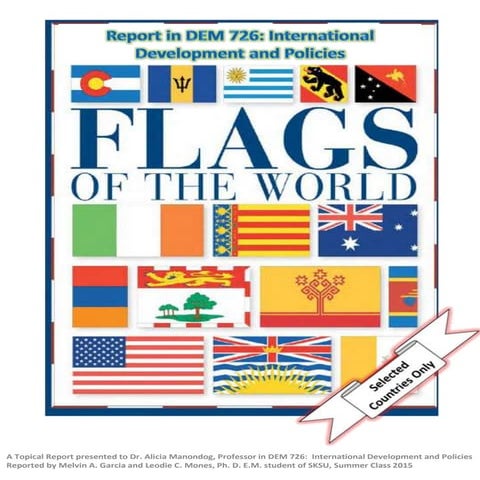 Symbols of national flags in every continent Dem 726