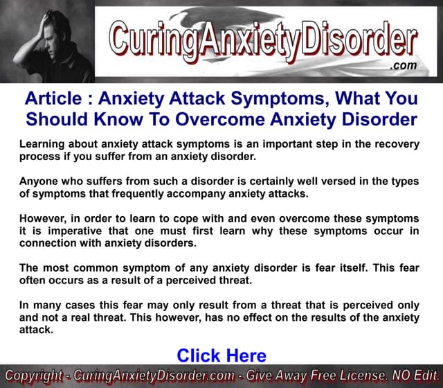 Anxiety Attack Symptoms, What You S...