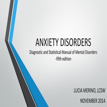 Anxiety disorders DSM-5
