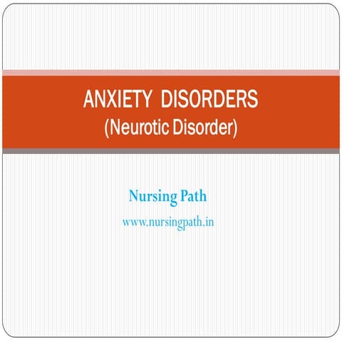 Anxiety disorders