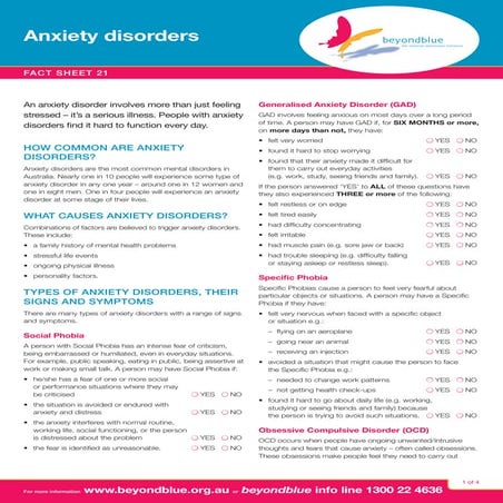 Anxiety disorders (2)