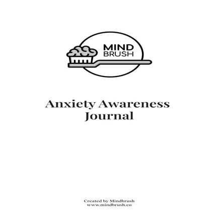 Anxiety Awareness Journal One Week Preview
