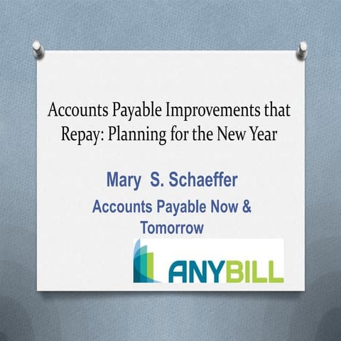 [Webinar] AP Improvements that Repay: Planning for the New Year