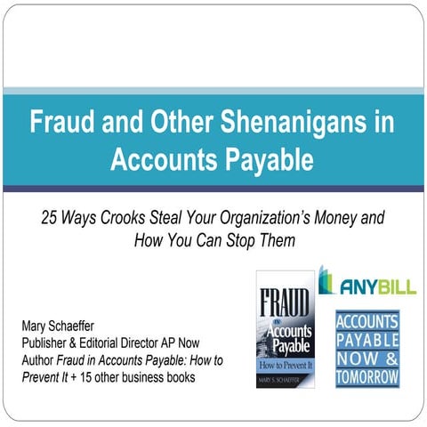 [Webinar] Fraud and Other Shenanigans in Accounts Payable