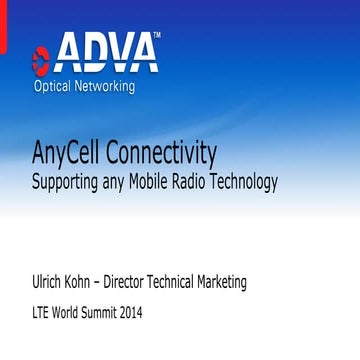 AnyCell Connectivity   Supporting Any Mobile Radio Technology