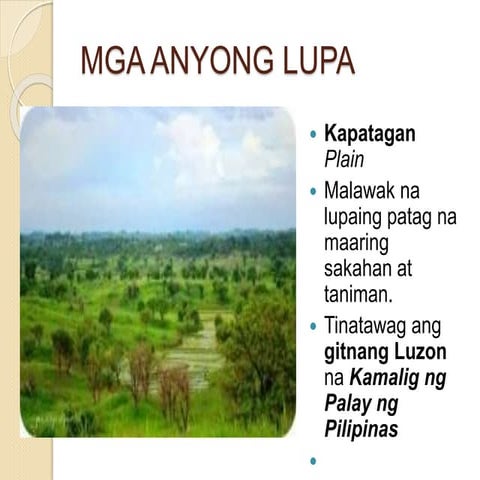  Anyong lupa sa komunidad 