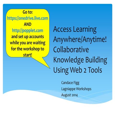 Anytime anywhere collaborative learning | PPTX | Online Education ...