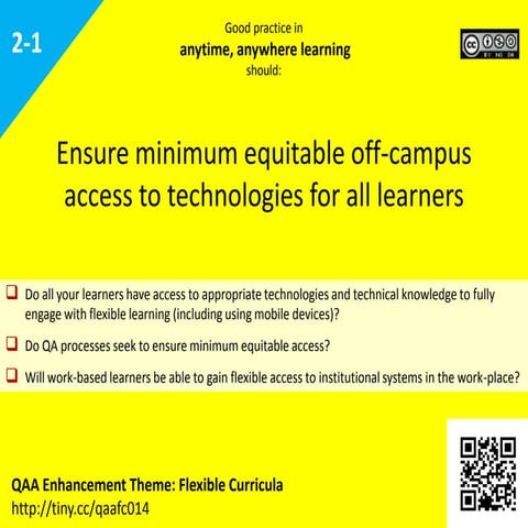 Flexible Curricula Viewpoints cards - Anytime anywhere learning