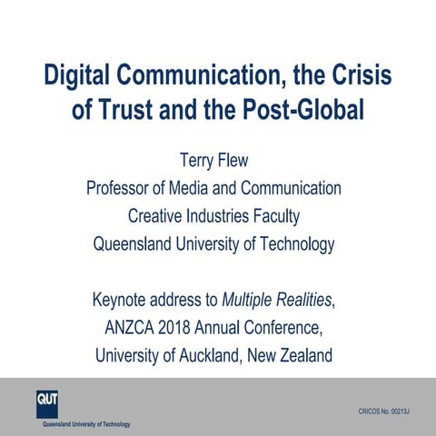 Anzca keynote july 2018