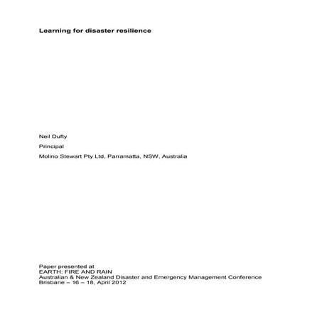 MAAP Disaster Resilience | PDF
