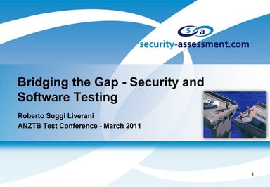 Bridging the gap - Security and Software Testing