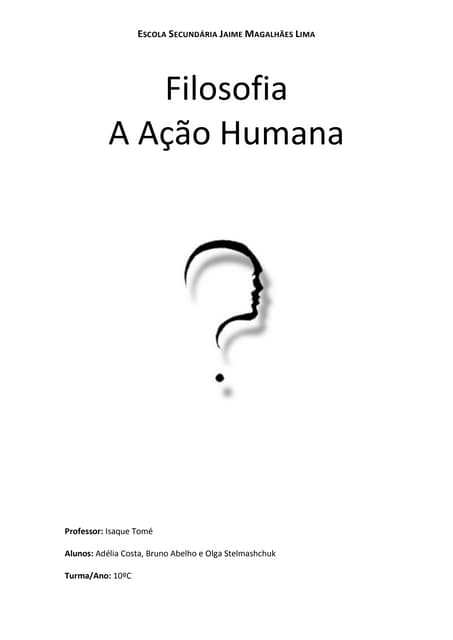 Ação humana - trabalho 1