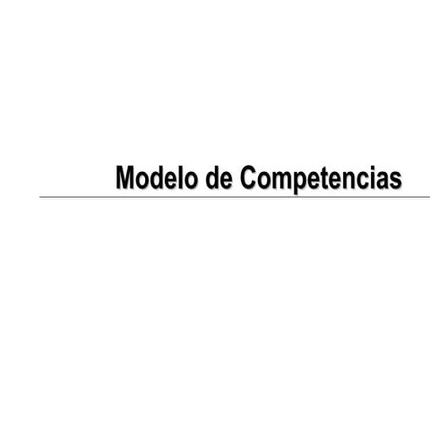 Modelo de Competencias de una consultora