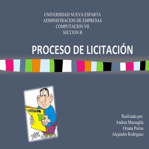 Proceso licitatorio (compu7) | PPTX