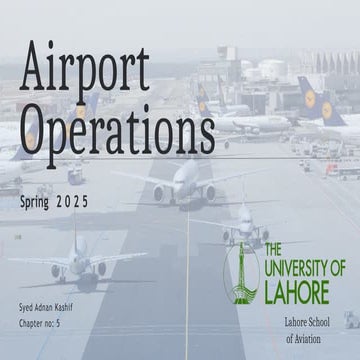 Airport Operations including cargo, engineering