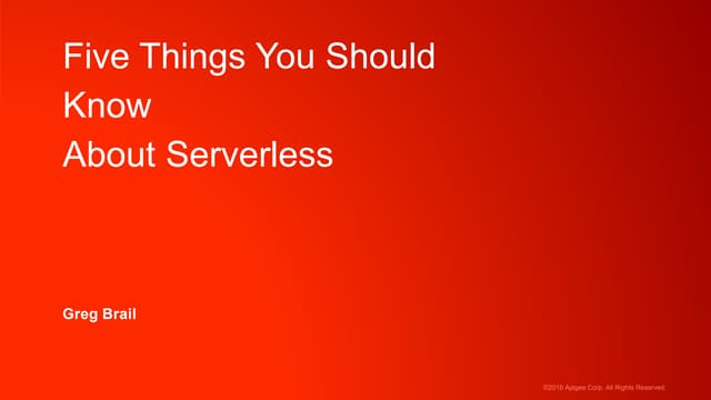 London Adapt or Die: Five Things Enterprises Should Know About Serverless