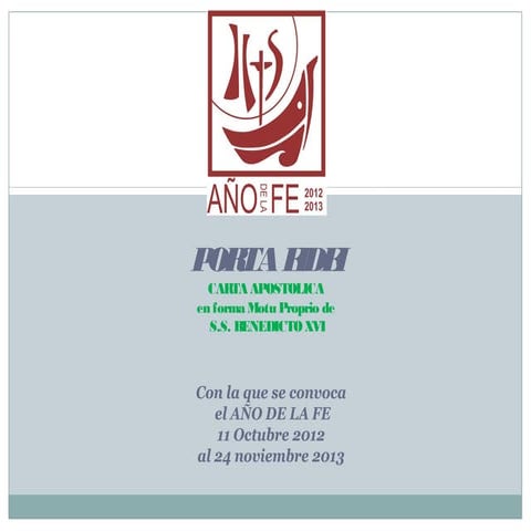 Año de la fe seminario