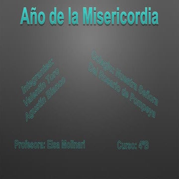 Año de la misericordia Bianco Toro