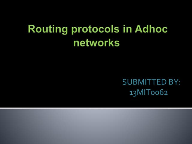 AODV routing protocol