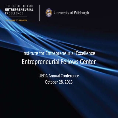UEDA Summit 2013 - Awards of Excellence - Innovation & Entrepreneurship - Ent...