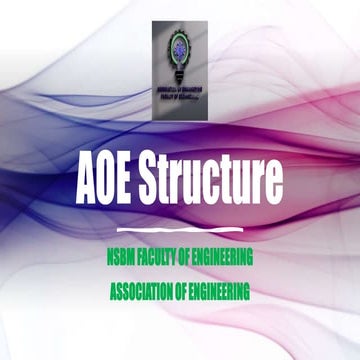 Association of Engineering Structure Sample PPT