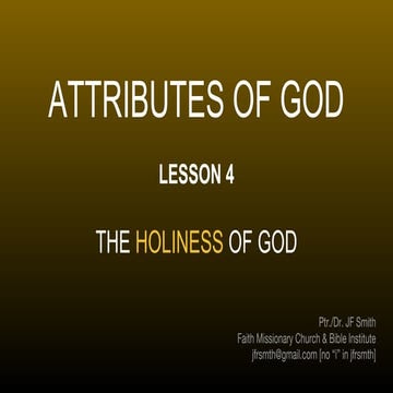 Holiness | PPTX
