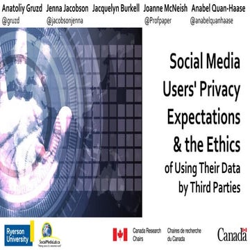 Roundtable: Social Media Users' Privacy Expectations & the Ethics of Using Their Data by Third Parties