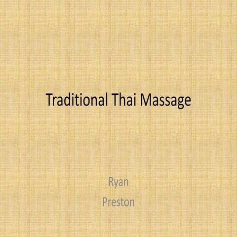 Ao k   history - thai massage
