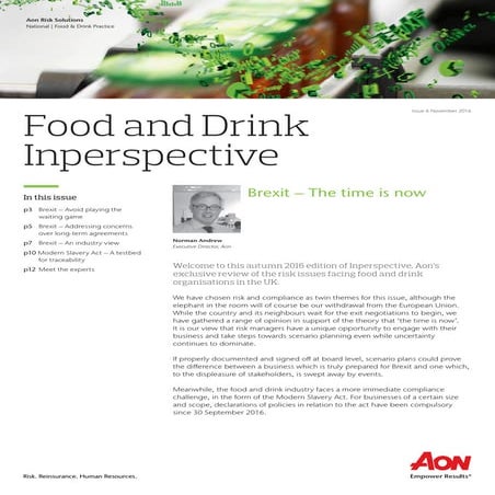Autumn 2016 Food and Drink Inperspective