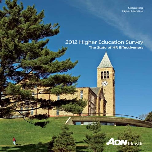 Aon 2012 Higher Education Survey - The State of HR Effectiveness