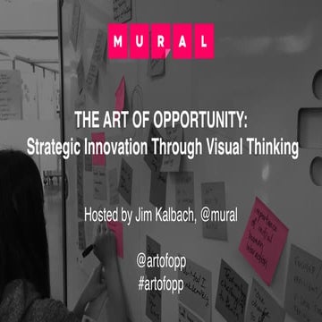 Webinar: THE ART OF OPPORTUNITY:  Strategic Innovation Through Visual Thinking