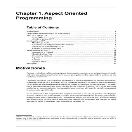Aspect Oriented Programming introduction